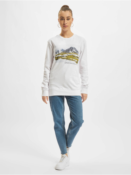 Mister Tee Pullover Local Planet weiß
