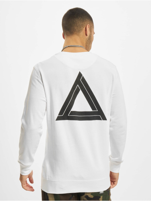 Mister Tee Pullover Triangle Neck white