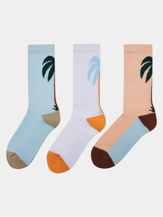 Mister Tee Socken Fancy Palmtree 3-Pack weiß