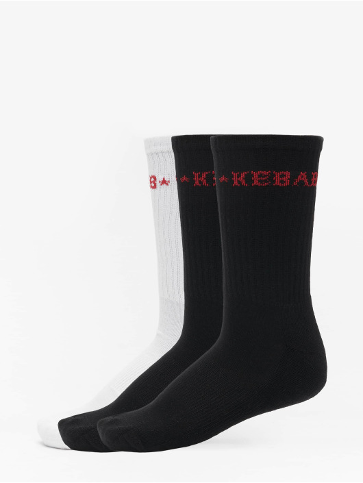 Mister Tee Sokker Kebab Socks 3-Pack svart