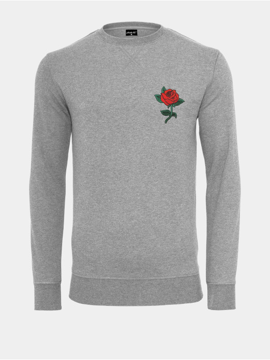 Mister Tee Svetry Rose Crewneck šedá