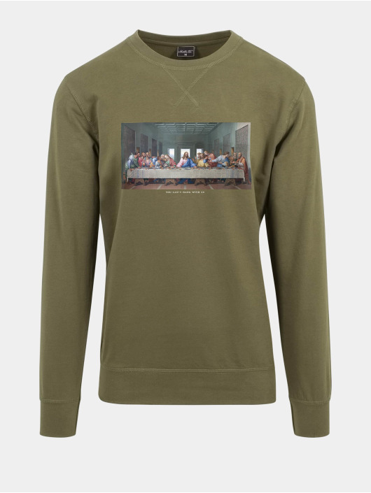 Mister Tee Sweat & Pull Can´t Hang With Us Crewneck olive