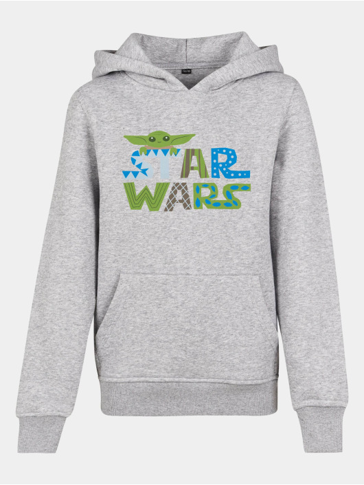 Mister Tee Sweat capuche Kids - Star Wars Colorful Logo gris