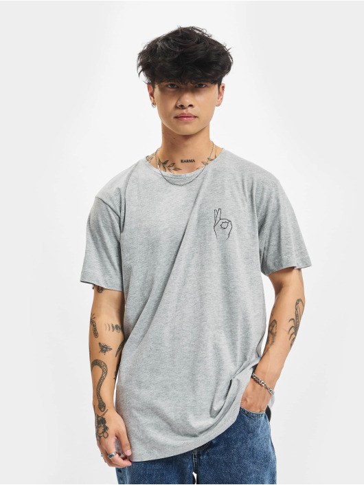Mister Tee T-paidat Easy Sign harmaa