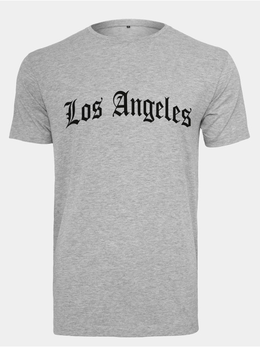 Mister Tee T-paidat Los Angeles Wording harmaa