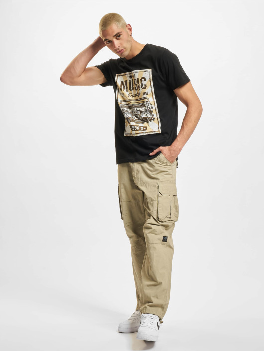 Mister Tee T-paidat Retro Boom musta