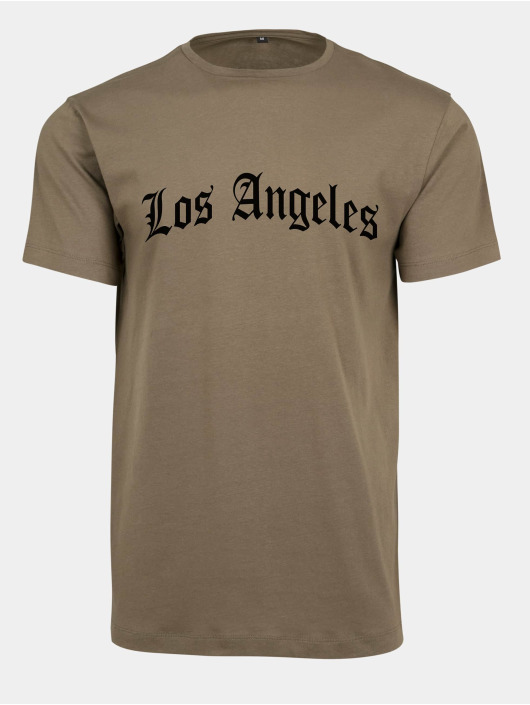 Mister Tee T-paidat Los Angeles Wording oliivi