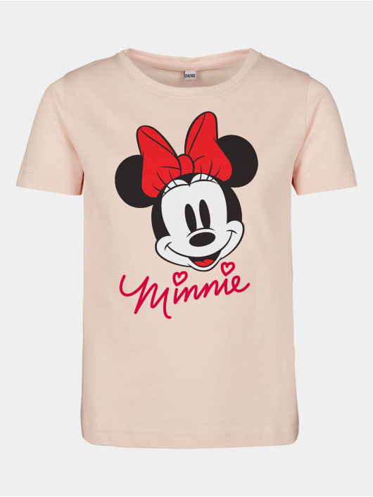 Mister Tee T-paidat Kids- Minnie Mouse vaaleanpunainen