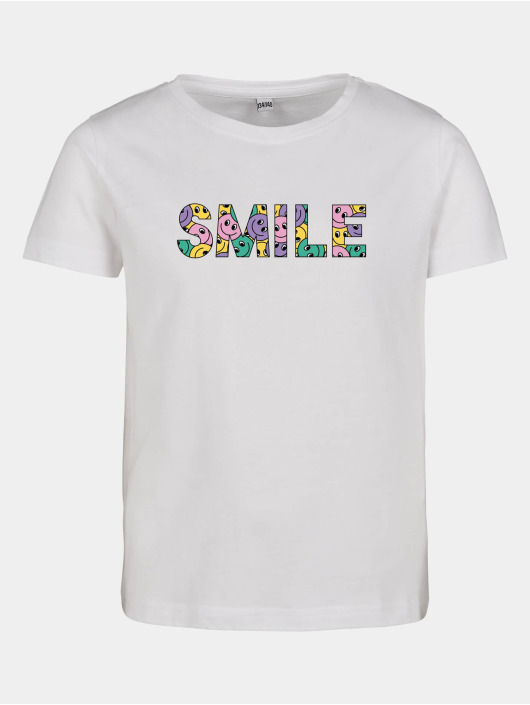 Mister Tee T-paidat Kids Colorful Smile Short Sleeve valkoinen