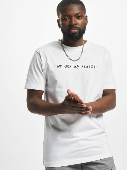 Mister Tee T-shirt We Gon Be Alright Emb bianco