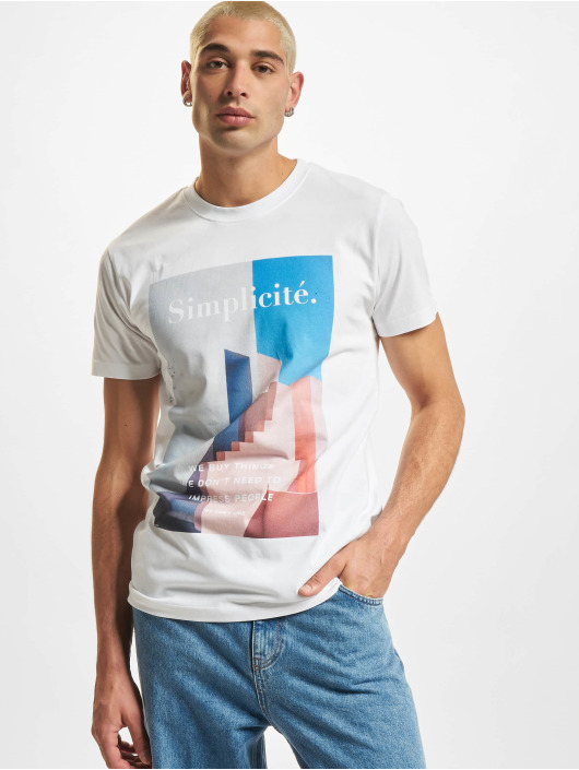 Mister Tee T-shirt Simplicite bianco