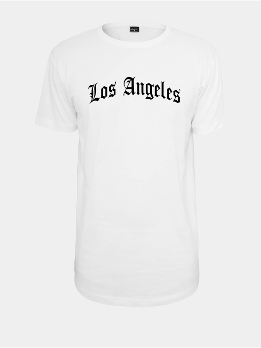 Mister Tee T-Shirt Los Angeles Wording blanc