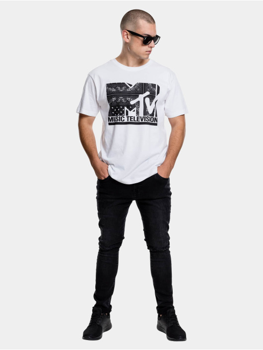 Mister Tee T-Shirt MTV I am Music blanc