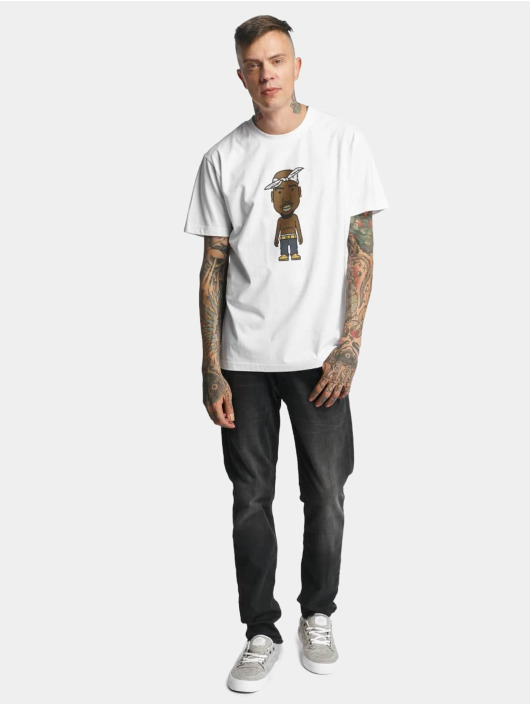 Mister Tee T-Shirt LA Sketch blanc