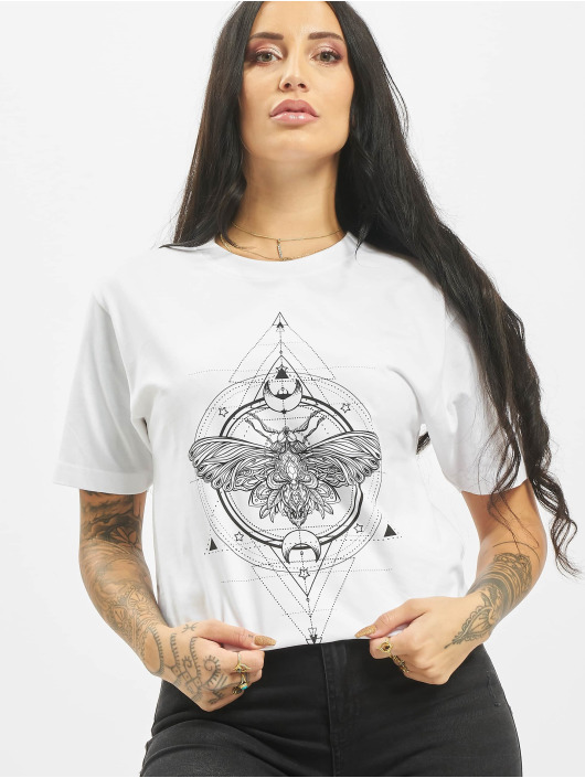 Mister Tee T-Shirt Moth blanc