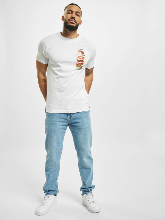Mister Tee T-Shirt A Burger blanc
