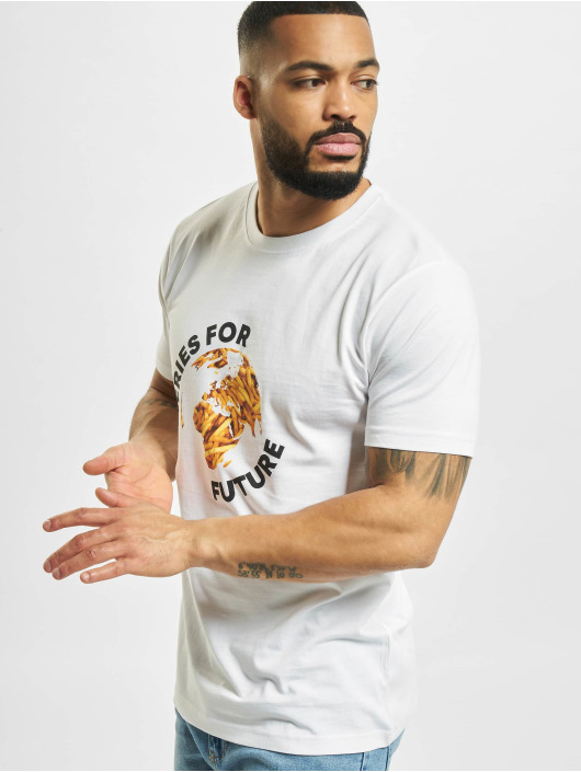 Mister Tee T-Shirt Fries For Future blanc
