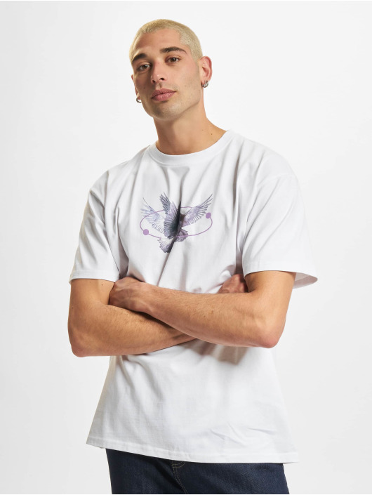 Mister Tee T-Shirt Vive La Liberte Oversize blanc