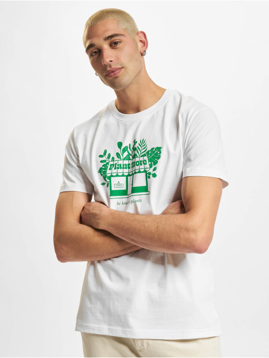 Mister Tee T-Shirt Plant Store blanc