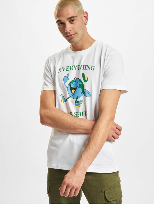 Mister Tee T-Shirt Everything Shit blanc