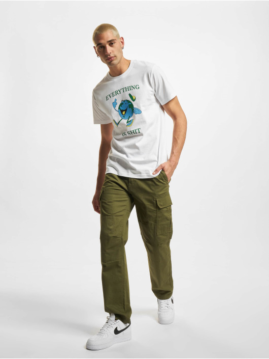 Mister Tee T-Shirt Everything Shit blanc