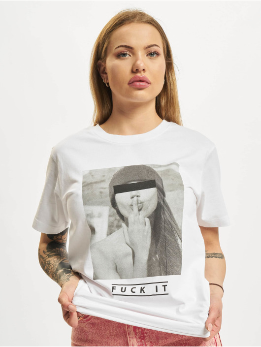 Mister Tee T-Shirt Ladies FKIT blanc