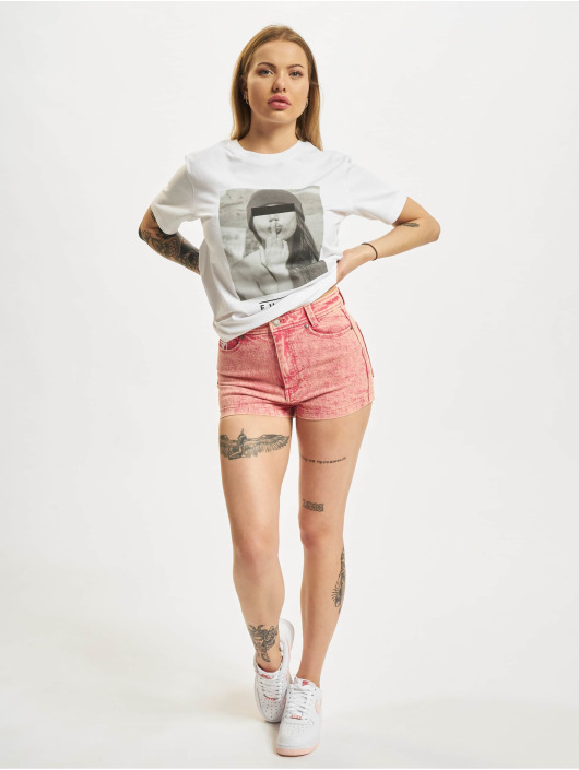 Mister Tee T-Shirt Ladies FKIT blanc