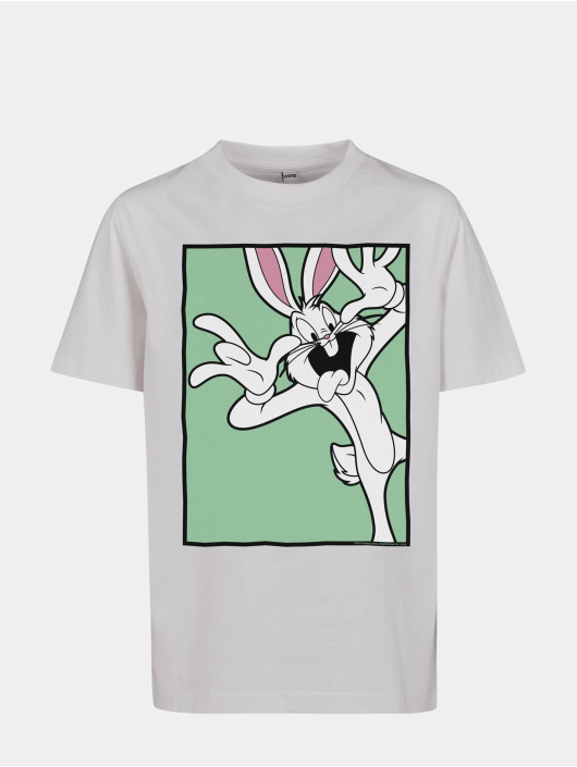 Mister Tee T-Shirt Looney Tunes Bugs Bunny Funny Face blanc