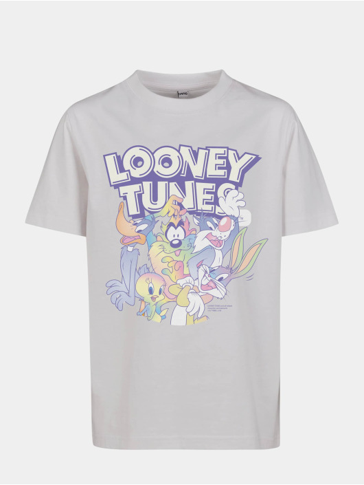 Mister Tee T-Shirt Looney Tunes Rainbow Friends blanc