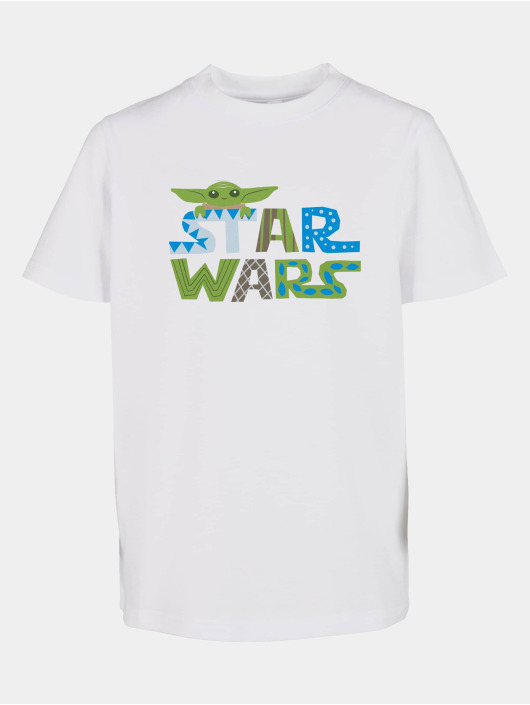 Mister Tee T-Shirt Kids - Star Wars Colorful Logo blanc