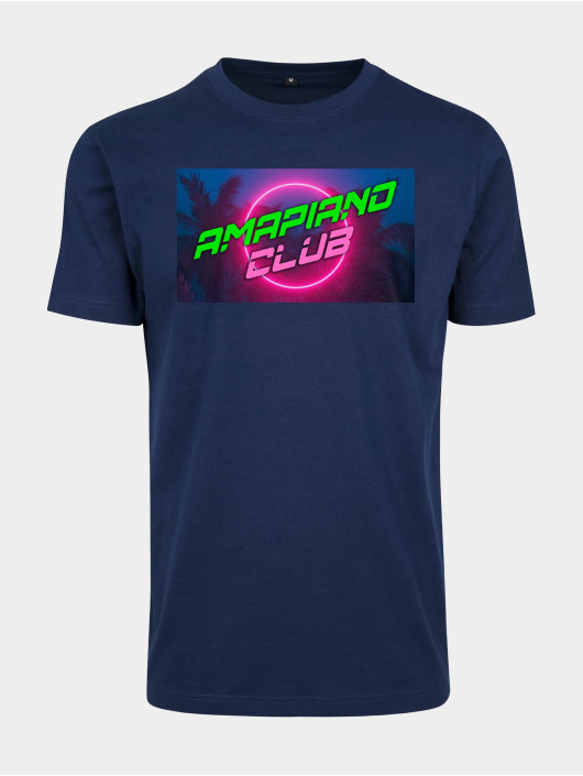 Mister Tee Herren T-Shirt Amapiano Club in blau