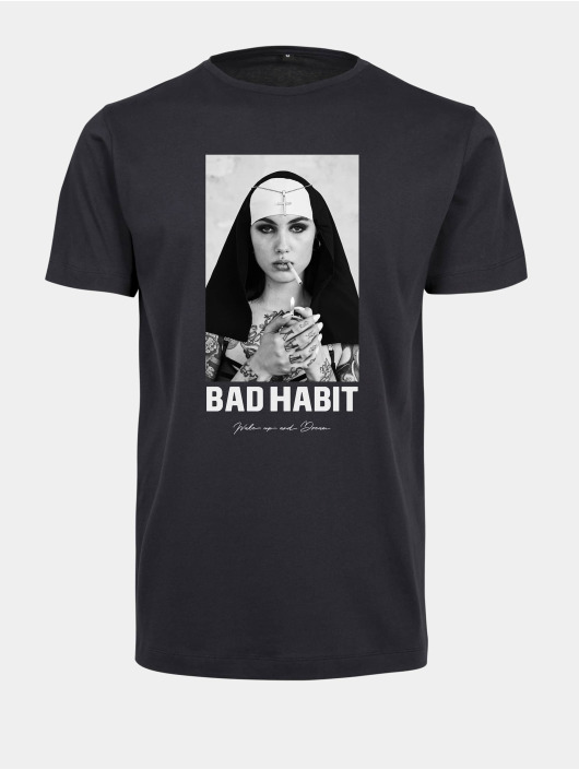 Mister Tee T-Shirt Bad Habit bleu