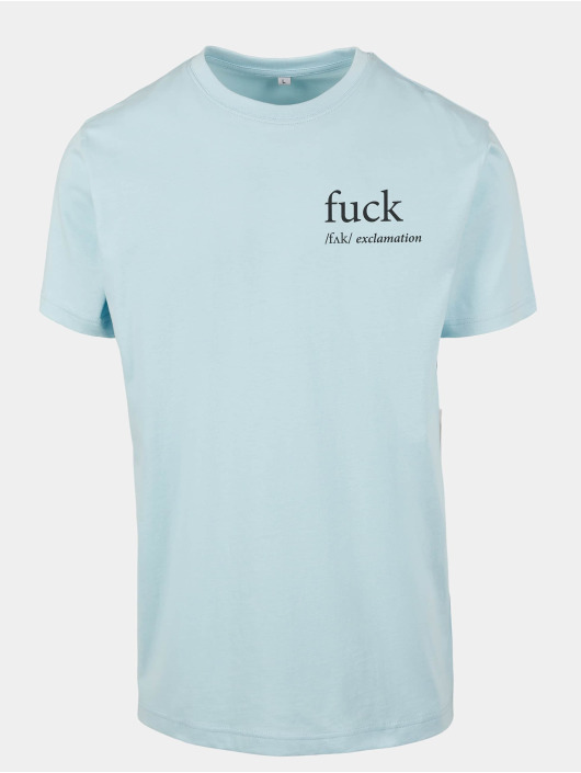 Mister Tee T-shirt Fck blå