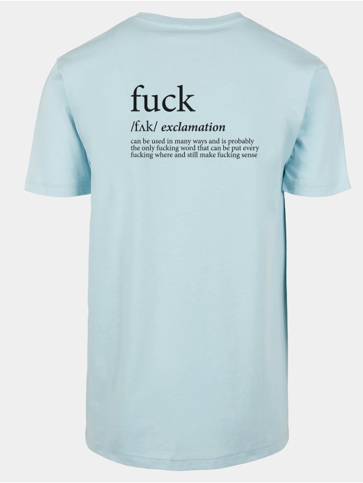 Mister Tee T-shirt Fck blå