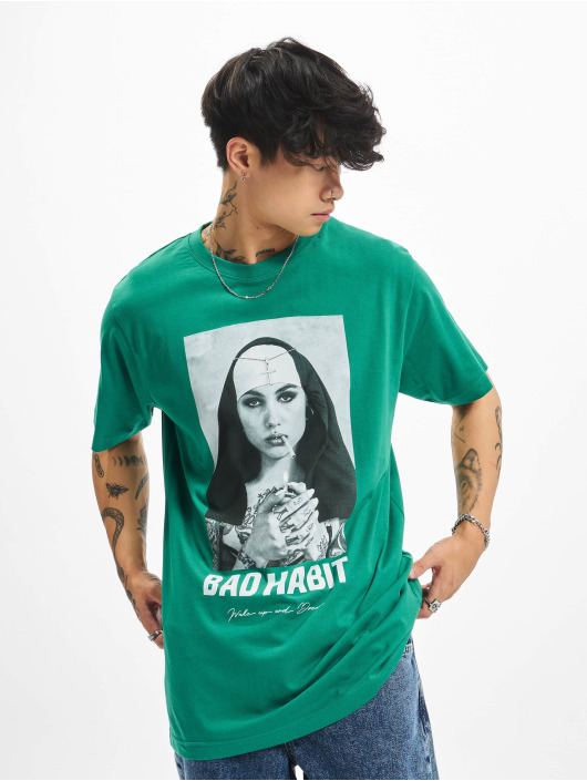 Mister Tee T-Shirt Bad Habit green