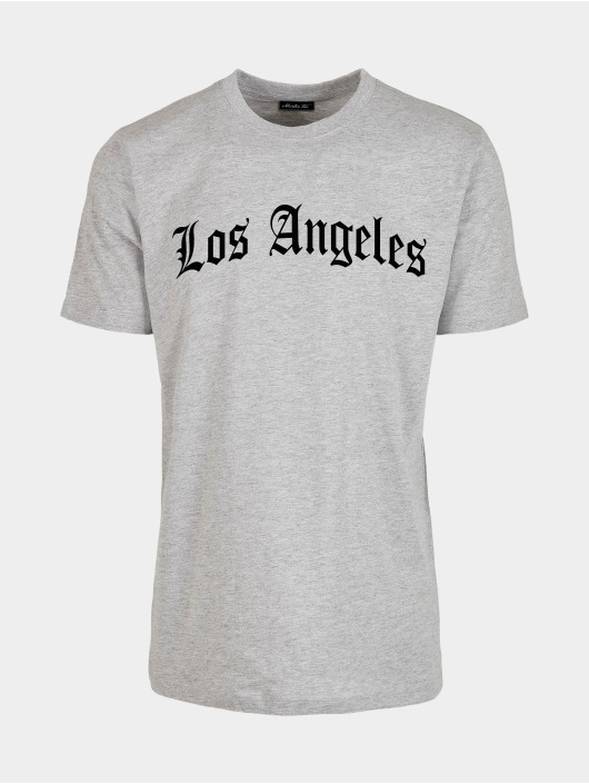 Mister Tee T-Shirt Los Angeles Wording grey