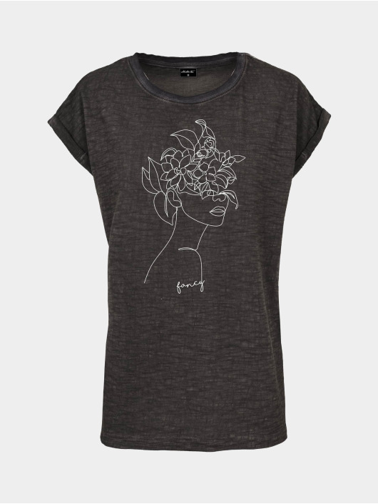 Mister Tee t-shirt Ladies One Line Fruit grijs