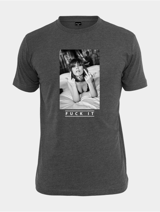 Mister Tee t-shirt Fuck It 2.0 grijs