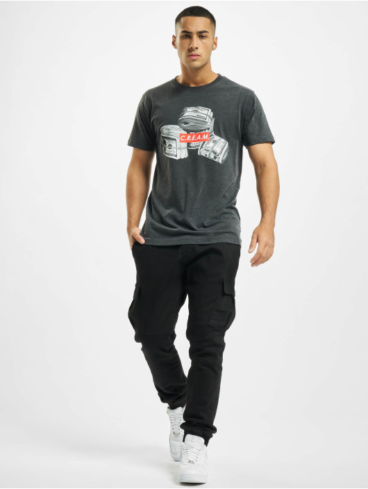 Mister Tee T-Shirt C.R.E.A.M. Bundle gris