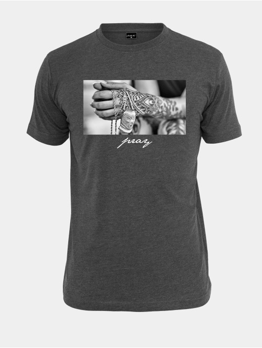 Mister Tee T-Shirt Pray 2.0 gris