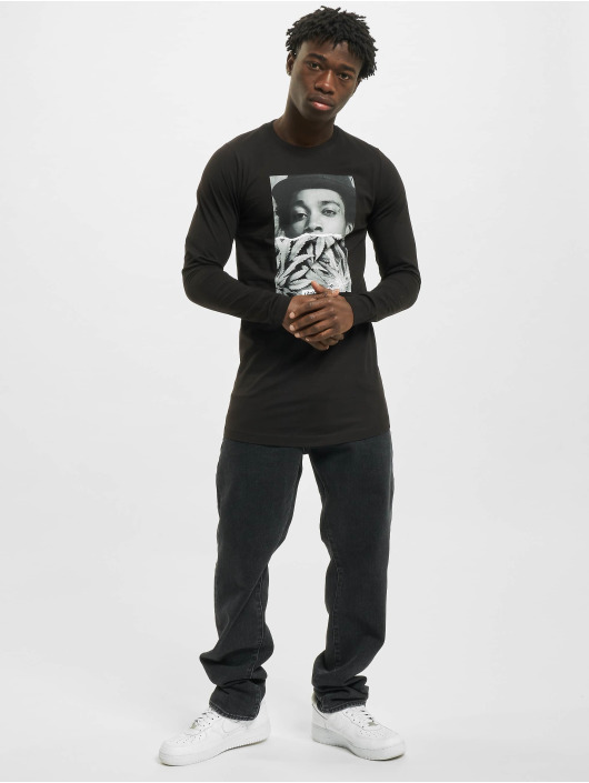 Mister Tee T-Shirt manches longues Wiz Khalifa Half Face noir