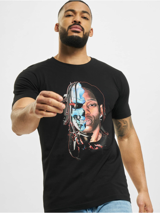 Mister Tee T-Shirt Half Face noir