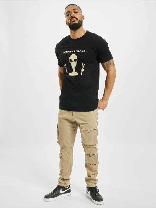 Mister Tee T-Shirt I Come In Peace noir