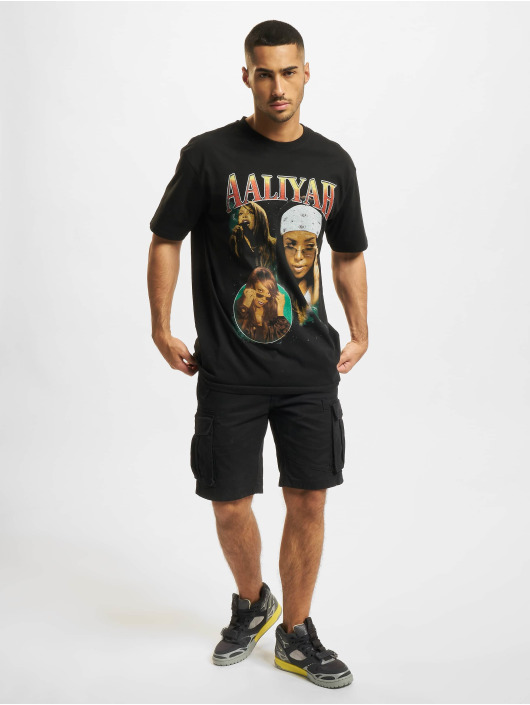 Mister Tee T-Shirt Aaliyah Retro Oversize noir