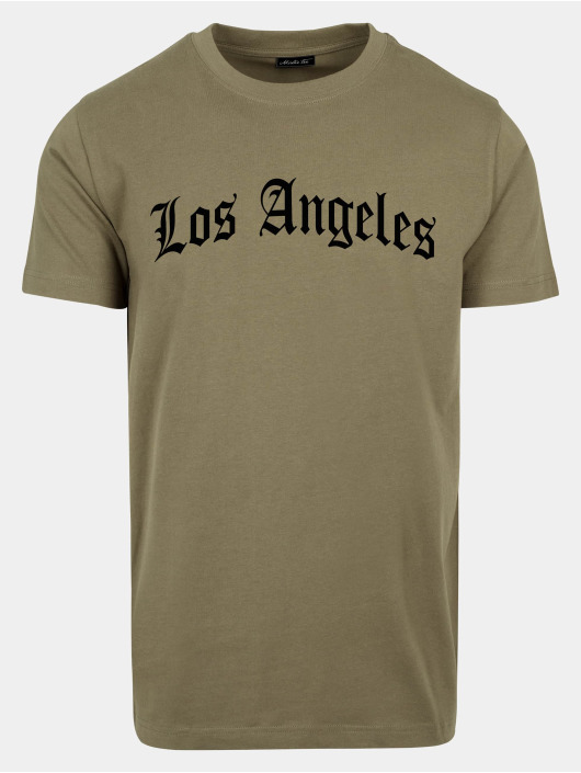 Mister Tee t-shirt Los Angeles olijfgroen