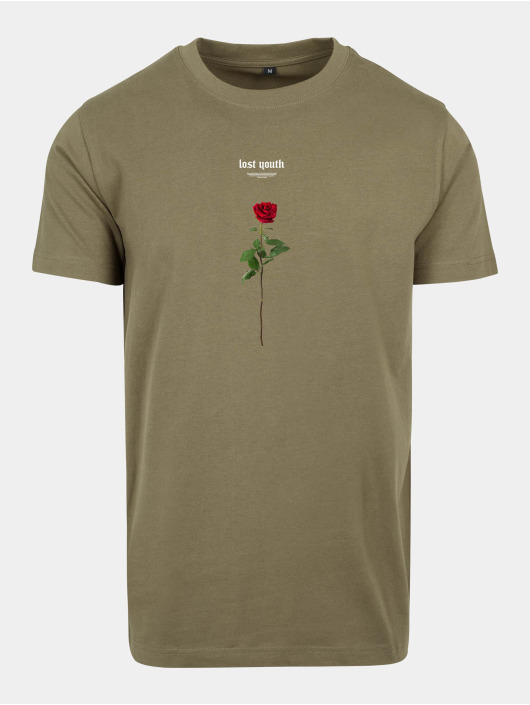 Mister Tee t-shirt Lost Youth Rose olijfgroen