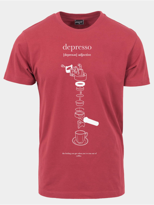 Mister Tee t-shirt Depresso rood