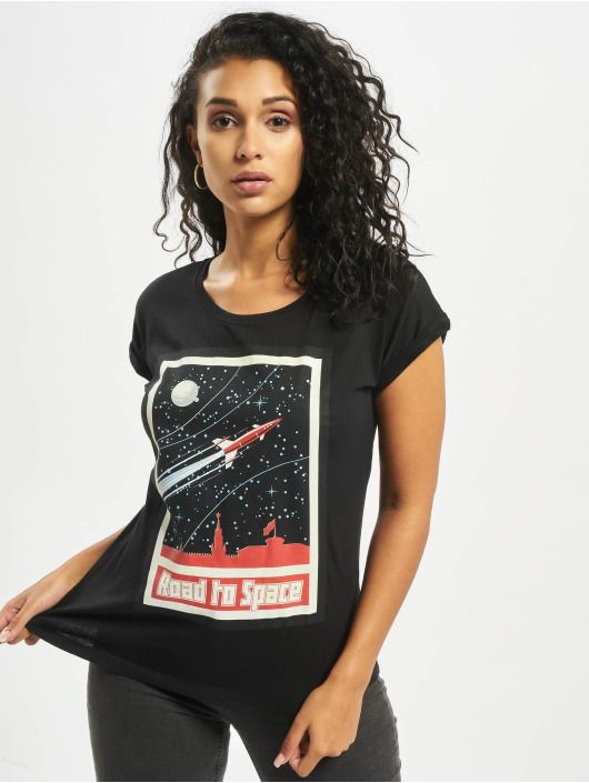 Mister Tee T-Shirt Road To Space schwarz