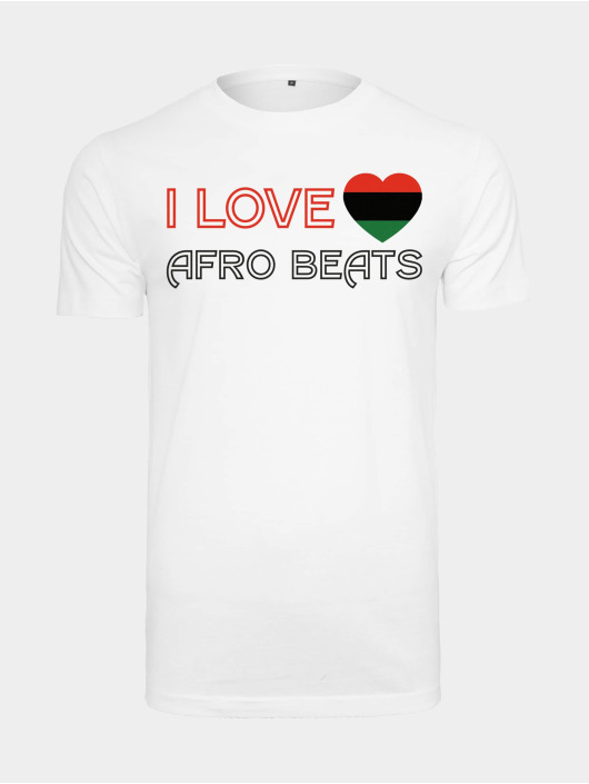 Mister Tee Herren T-Shirt I Love Afro Beats in weiß