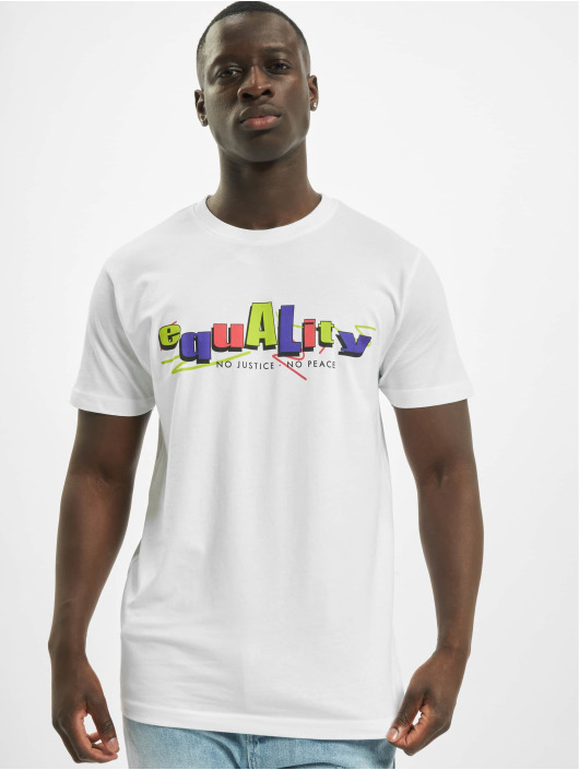 Mister Tee T-Shirt Colored Equality weiß